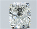Natural Diamond 3.01 Carats, Cushion with  Cut, I Color, SI1 Clarity and Certified by GIA