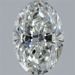 Foto Diamante Natural 1.00 quilates, Ovalado , Color H, claridad SI1 y certificado GIA de