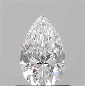 Picture of Natural Diamond 0.53 Carats, Pear with  Cut, E Color, VVS1 Clarity and Certified by GIA