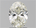 Natural Diamond 1.30 Carats, Oval with  Cut, K Color, VVS1 Clarity and Certified by GIA
