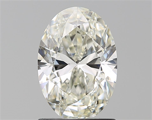 Picture of Natural Diamond 1.30 Carats, Oval with  Cut, K Color, VVS1 Clarity and Certified by GIA