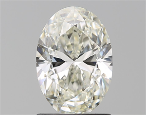 Picture of Natural Diamond 1.30 Carats, Oval with  Cut, K Color, VVS1 Clarity and Certified by GIA