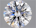Diamante Natural 0.63 quilates, Redondo , Color D, claridad IF y certificado GIA