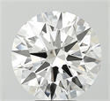 Lab Grown Diamond 5.05 Carats, Round with Ideal Cut, E Color, VVS2 Clarity and Certified by IGI