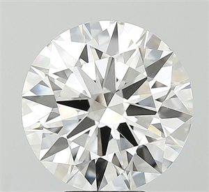 Picture of Lab Grown Diamond 5.05 Carats, Round with Ideal Cut, E Color, VVS2 Clarity and Certified by IGI