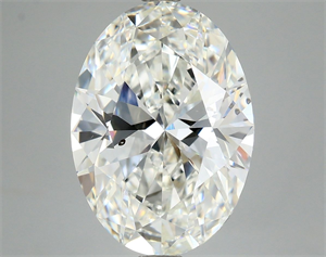 Foto Diamante Natural 3.05 quilates, Ovalado , Color G, claridad SI1 y certificado GIA de