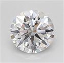 Lab Grown Diamond 1.09 Carats, Round with Ideal Cut, D Color, VVS2 Clarity and Certified by IGI