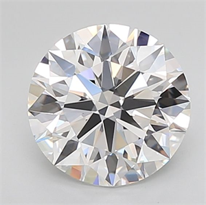 Picture of Lab Grown Diamond 3.49 Carats, Round with Ideal Cut, D Color, IF Clarity and Certified by IGI
