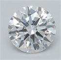 Lab Grown Diamond 1.06 Carats, Round with Ideal Cut, D Color, VVS2 Clarity and Certified by IGI