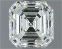 Natural Diamond 1.00 Carats, Asscher with  Cut, I Color, VVS1 Clarity and Certified by IGI