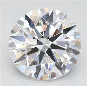 Picture of Lab Grown Diamond 3.17 Carats, Round with Ideal Cut, D Color, IF Clarity and Certified by IGI