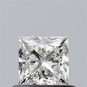 Picture of Natural Diamond 0.53 Carats, Princess with  Cut, I Color, VS1 Clarity and Certified by GIA