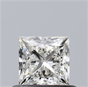 Natural Diamond 0.53 Carats, Princess with  Cut, I Color, VS1 Clarity and Certified by GIA