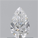 Natural Diamond 0.50 Carats, Pear with  Cut, F Color, SI1 Clarity and Certified by GIA