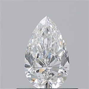 Picture of Natural Diamond 0.50 Carats, Pear with  Cut, F Color, SI1 Clarity and Certified by GIA