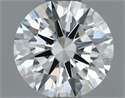 Natural Diamond 0.50 Carats, Round with Excellent Cut, H Color, VVS1 Clarity and Certified by IGI