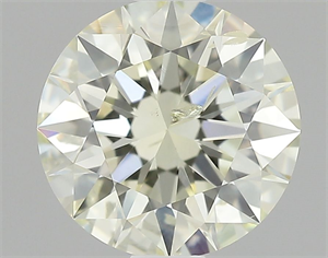 Picture of Natural Diamond 1.01 Carats, Round with Excellent Cut, N Color, SI2 Clarity and Certified by IGI