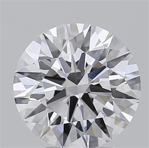 Picture of Lab Grown Diamond 3.02 Carats, Round with Excellent Cut, D Color, IF Clarity and Certified by GIA