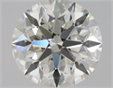 Diamante Natural 0.90 quilates, Redondo , Color H, claridad VVS2 y certificado HRD