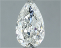 Natural Diamond 0.70 Carats, Pear with  Cut, I Color, SI1 Clarity and Certified by GIA