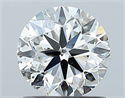 Natural Diamond 1.02 Carats, Round with Very Good Cut, G Color, SI2 Clarity and Certified by GIA