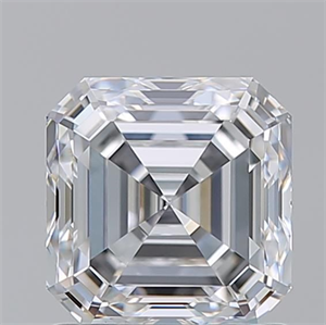 Foto Diamante Natural 1.50 quilates, Asscher , Color D, claridad VVS2 y certificado GIA de