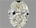Natural Diamond 0.91 Carats, Oval with  Cut, I Color, SI1 Clarity and Certified by GIA