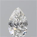 Natural Diamond 0.51 Carats, Pear with  Cut, G Color, VVS2 Clarity and Certified by GIA