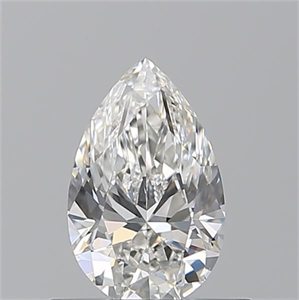 Picture of Natural Diamond 0.51 Carats, Pear with  Cut, G Color, VVS2 Clarity and Certified by GIA