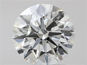 Picture of Natural Diamond 1.26 Carats, Round with Excellent Cut, L Color, SI2 Clarity and Certified by GIA