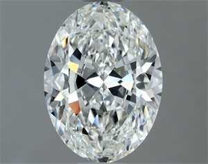 Picture of Natural Diamond 1.41 Carats, Oval with  Cut, H Color, VS1 Clarity and Certified by GIA