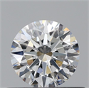 Natural Diamond 0.50 Carats, Round with Excellent Cut, G Color, VVS2 Clarity and Certified by GIA