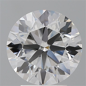 Picture of Lab Grown Diamond 3.57 Carats, Round with Ideal Cut, D Color, VS2 Clarity and Certified by IGI