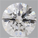 Lab Grown Diamond 4.55 Carats, Round with Ideal Cut, E Color, VVS2 Clarity and Certified by IGI