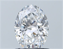 Natural Diamond 0.81 Carats, Oval with  Cut, D Color, VS2 Clarity and Certified by GIA