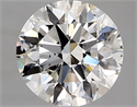 Natural Diamond 2.54 Carats, Round with Excellent Cut, G Color, SI1 Clarity and Certified by GIA