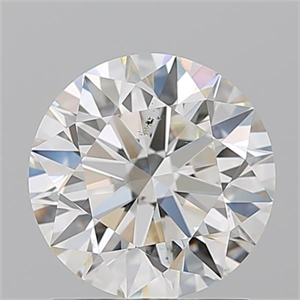 Foto Diamante Natural 1.53 quilates, Redondo , Color I, claridad SI1 y certificado GIA de