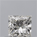 Natural Diamond 0.40 Carats, Princess with  Cut, G Color, VVS1 Clarity and Certified by IGI
