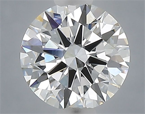 Picture of Lab Grown Diamond 1.03 Carats, Round with Excellent Cut, E Color, VVS2 Clarity and Certified by IGI