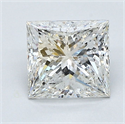 Diamante Natural 1.51 quilates, Princesa , Color H, claridad SI2 y certificado GIA