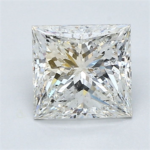 Foto Diamante Natural 1.51 quilates, Princesa , Color H, claridad SI2 y certificado GIA de