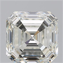Natural Diamond 1.50 Carats, Asscher with  Cut, K Color, VVS2 Clarity and Certified by GIA