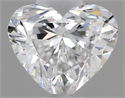 Natural Diamond 0.50 Carats, Heart with  Cut, E Color, SI1 Clarity and Certified by GIA