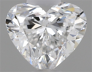 Picture of Natural Diamond 0.50 Carats, Heart with  Cut, E Color, SI1 Clarity and Certified by GIA