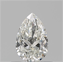Natural Diamond 0.51 Carats, Pear with  Cut, H Color, VVS1 Clarity and Certified by GIA