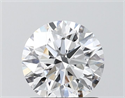 Lab Grown Diamond 1.26 Carats, Round with Ideal Cut, D Color, VVS2 Clarity and Certified by IGI