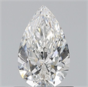 Diamante Natural 0.71 quilates, De pera , Color F, claridad VS1 y certificado GIA