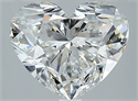 Natural Diamond 3.01 Carats, Heart with  Cut, F Color, SI1 Clarity and Certified by GIA