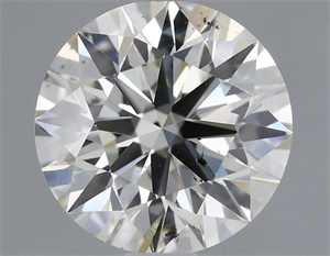 Picture of Natural Diamond 0.90 Carats, Round with Excellent Cut, L Color, SI2 Clarity and Certified by GIA