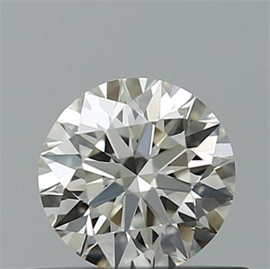 Picture of Natural Diamond 0.40 Carats, Round with Excellent Cut, H Color, VVS1 Clarity and Certified by IGI